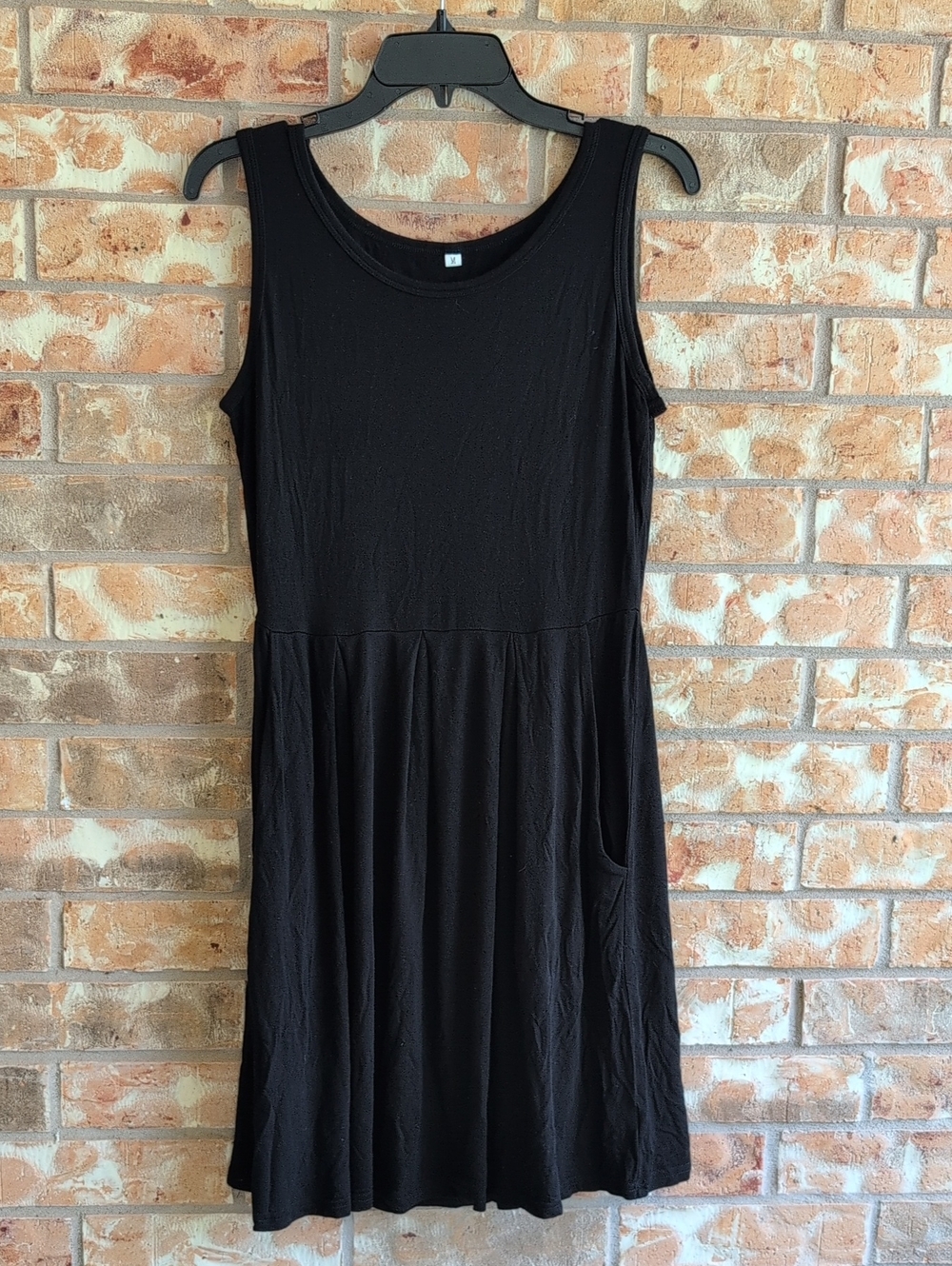 Classic Black Sleeveless A-Line Dress